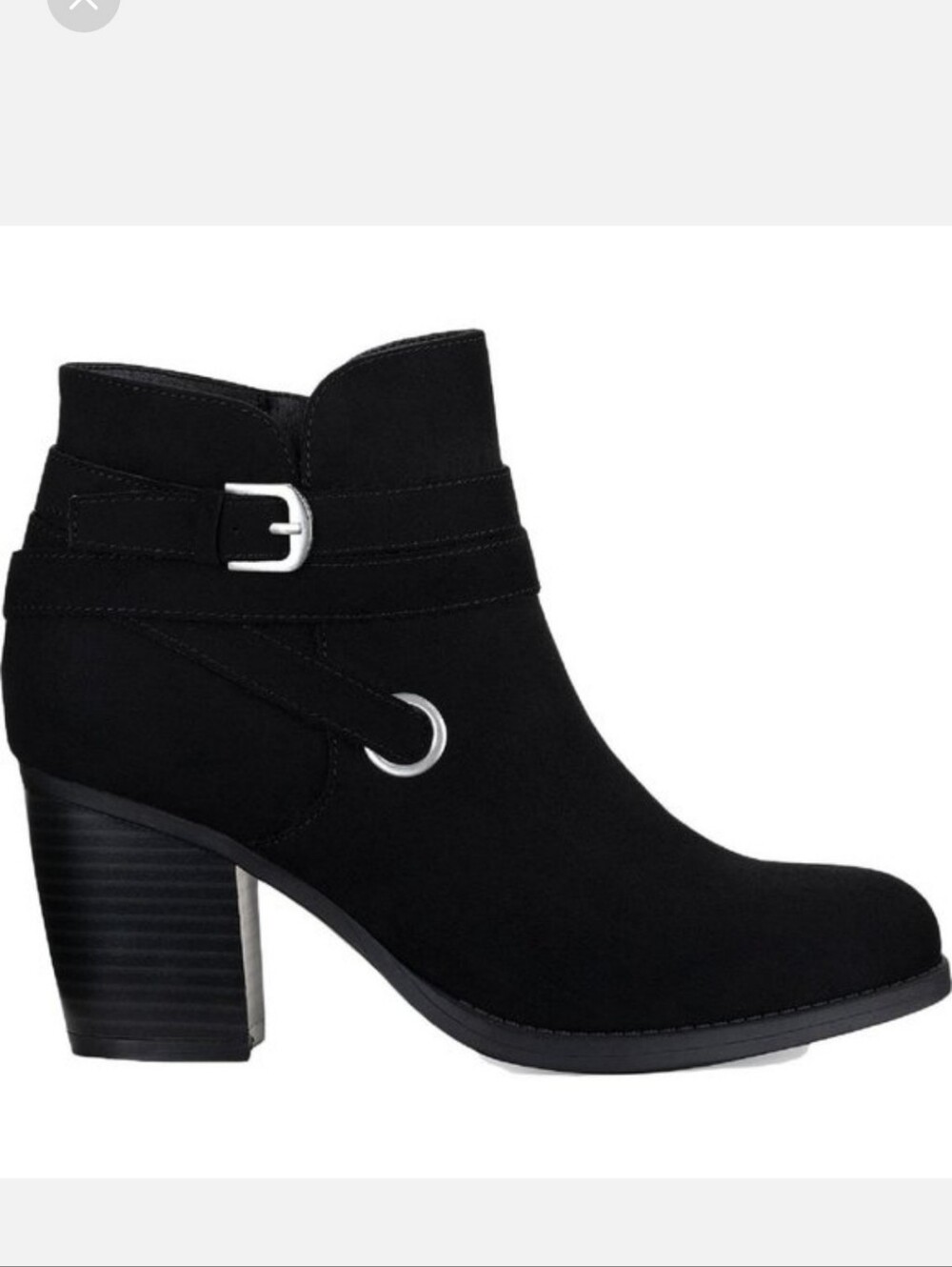 Style & Co Zolaaf Bootie Black Suede Size 9